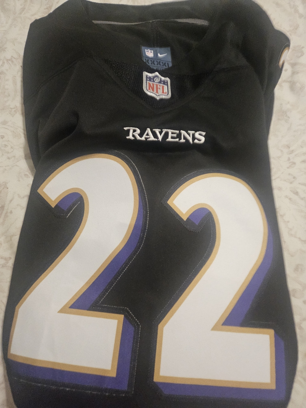 Derek Henry Baltimore Ravens #22 NFL Game Jersey 4x - Black, Purple, Gold, White